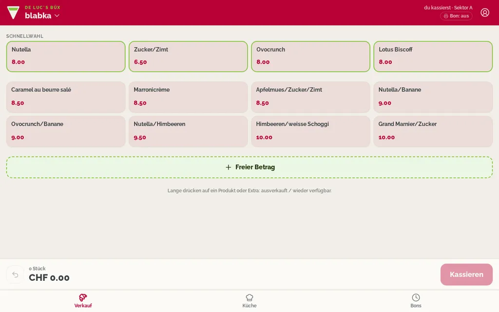 Building Kasse - A Point of Sale for a Crêpe Stand